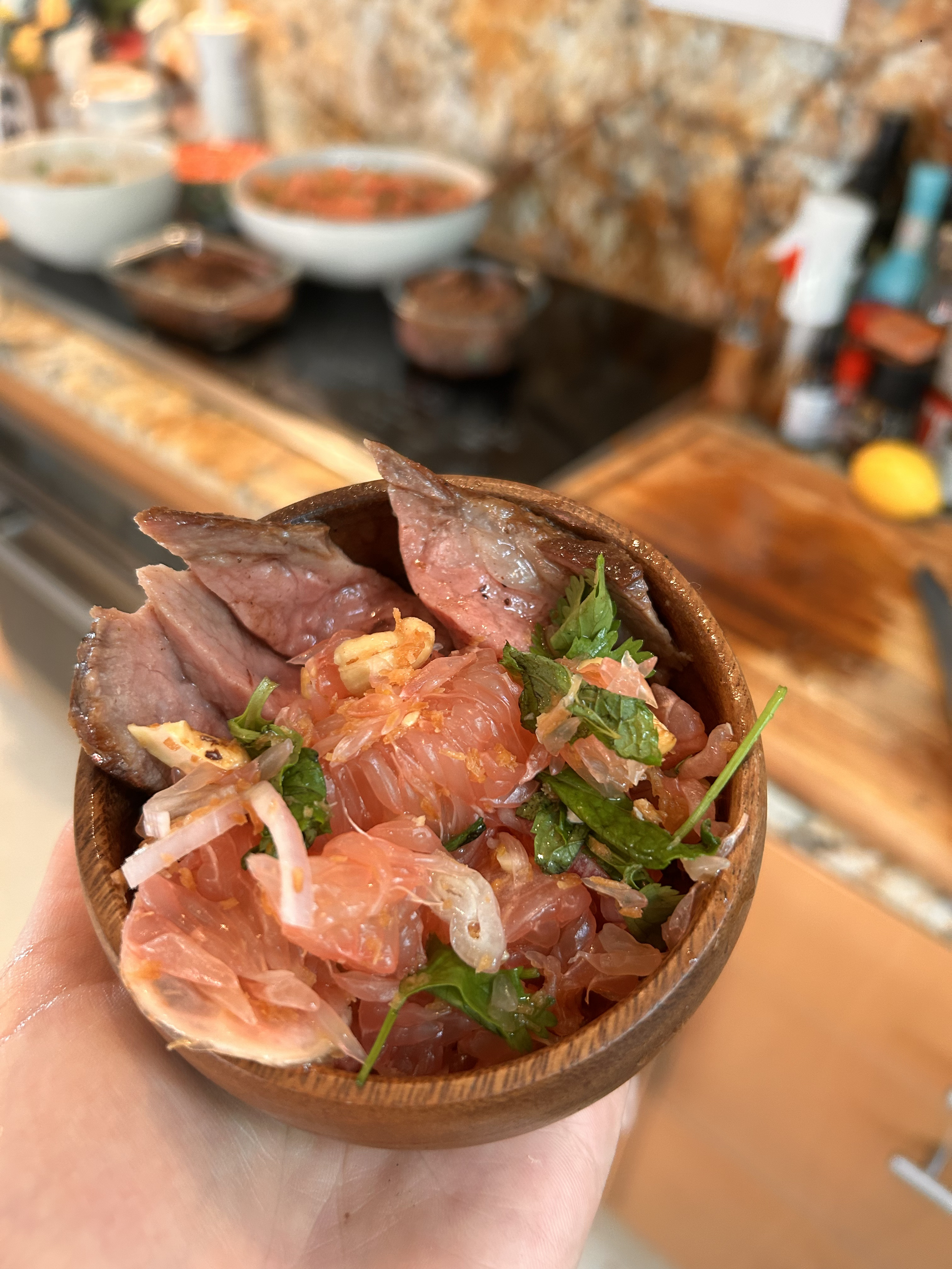 Seared Beef & Pomelo Salad