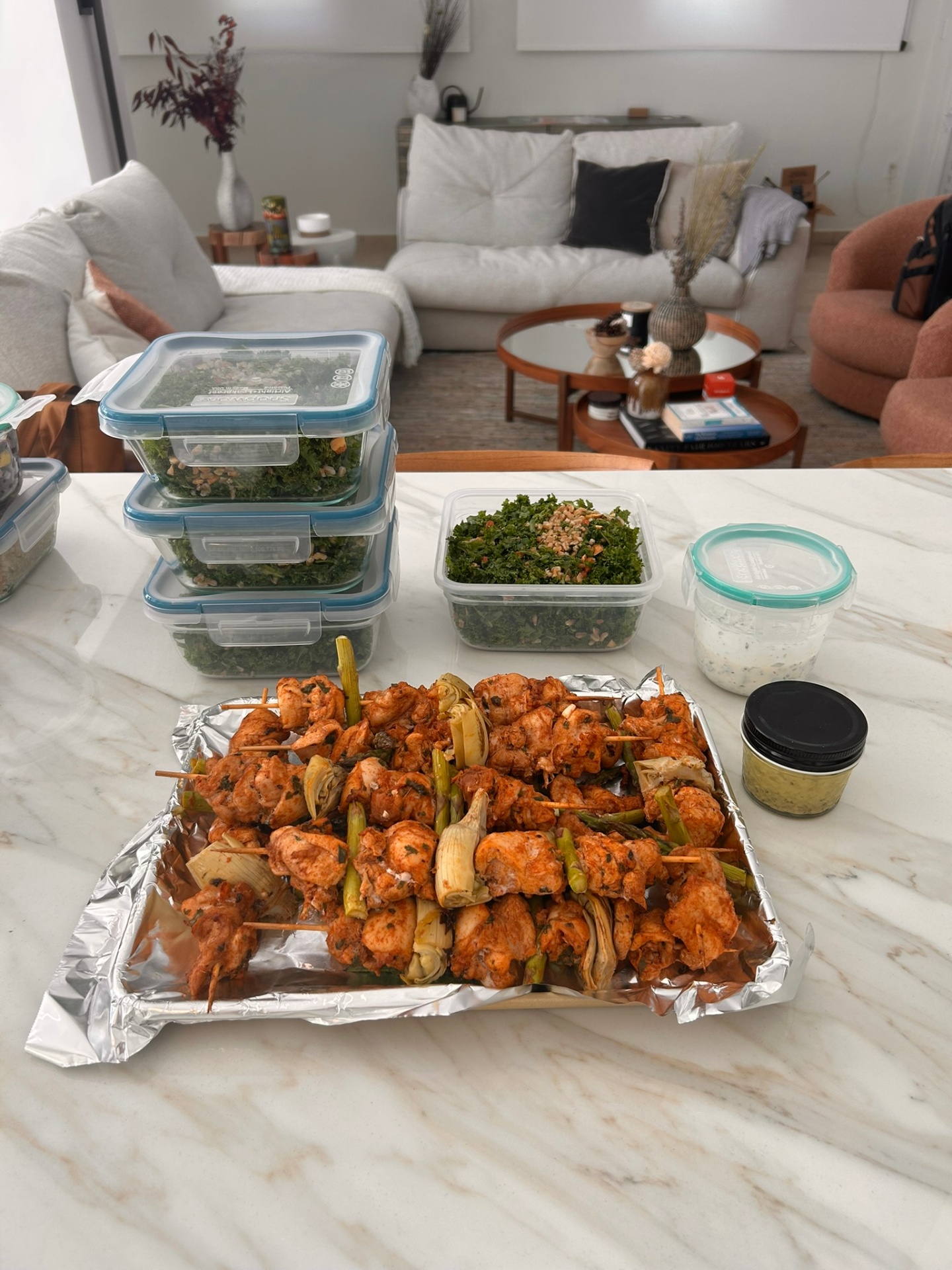 Chicken & Artichoke Skewers